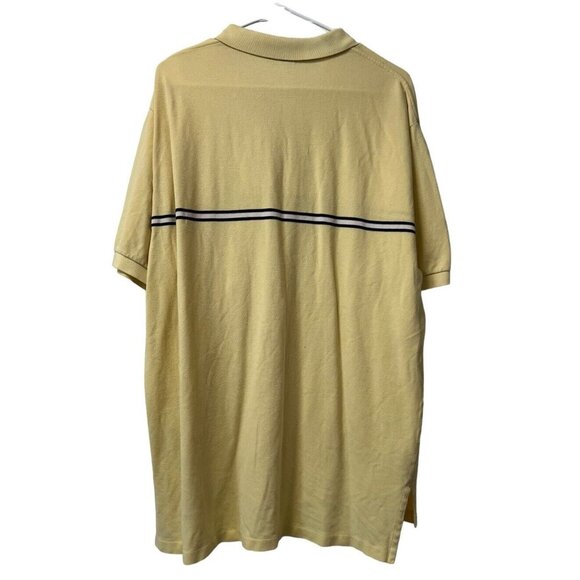 Polo Ralph Lauren Yellow Striped Short Sleeve Polo Shirt Size XXL Classic Preppy - Picture 2 of 10